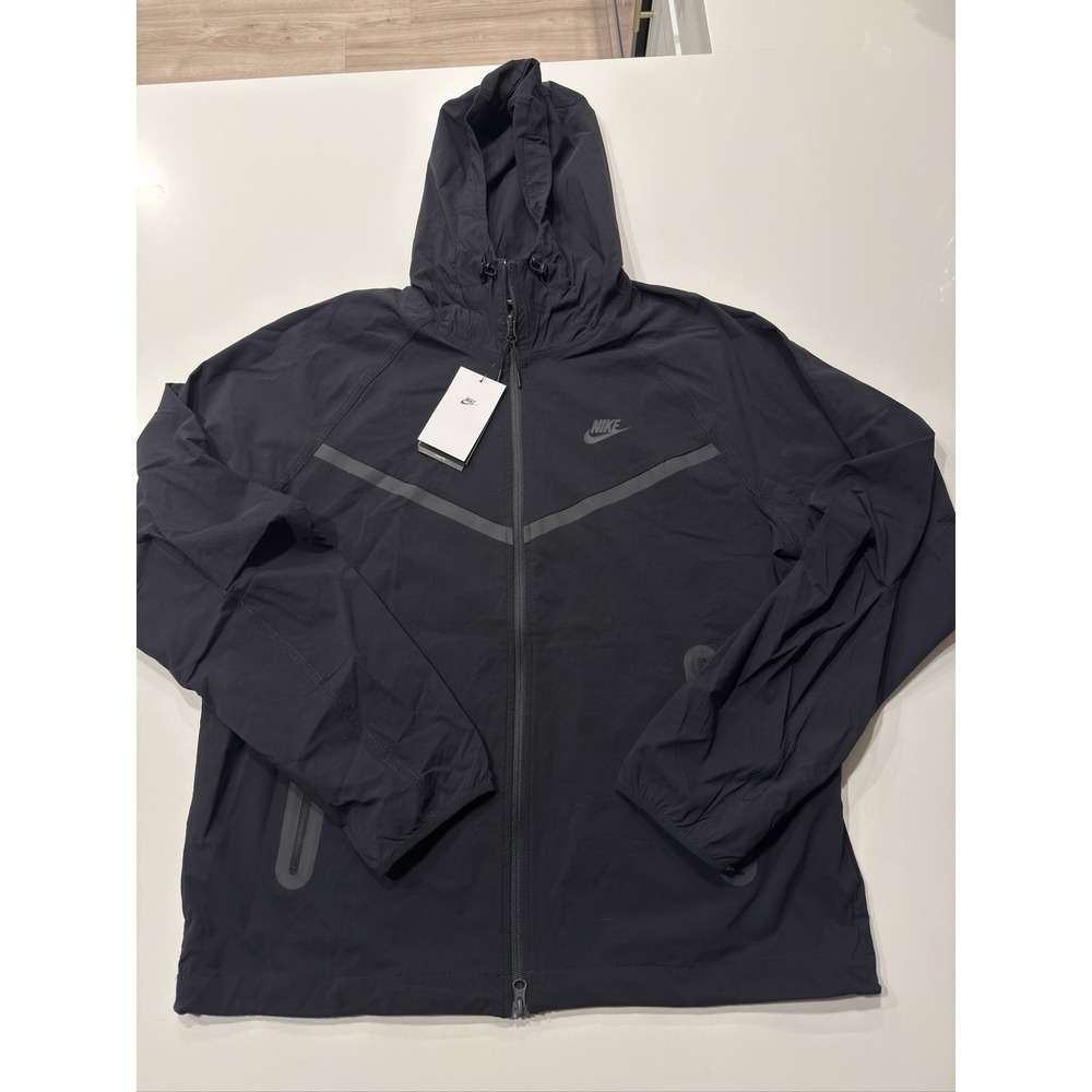 Nike Sportswear Tech Fleece Windrunner Men Black Hooded Jacket M HM7151-010